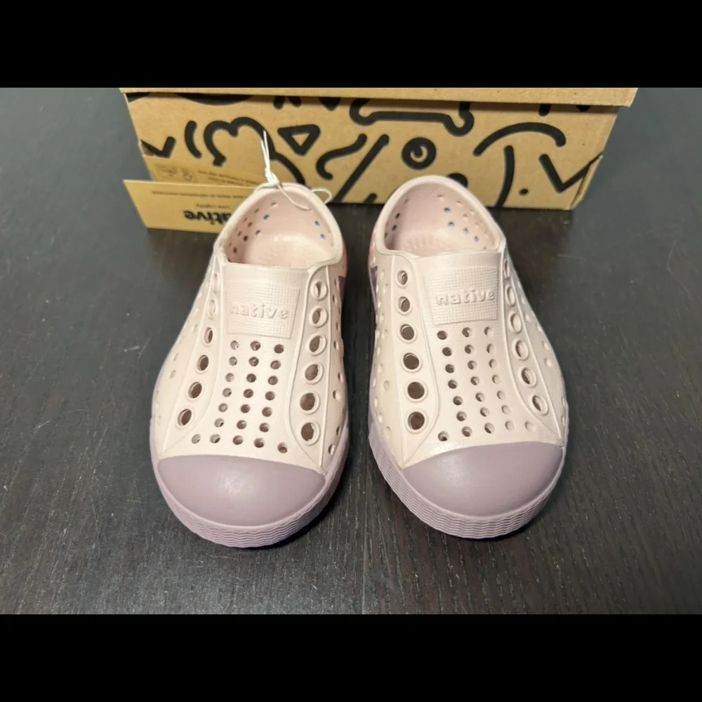 Native Jefferson Block Shoe Pink/Purple/Frontier Mountain Little Kids C4